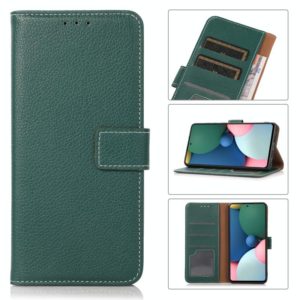 For Nokia C21 Litchi Texture PU + TPU Horizontal Flip Leather Case(Green) (OEM)