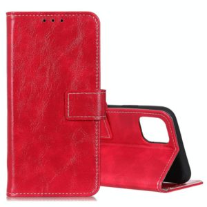 For Galaxy S10 Lite / A91 Retro Crazy Horse Texture Horizontal Flip Leather Case with Holder & Card Slots & Photo Frame & Wallet(Red) (OEM)