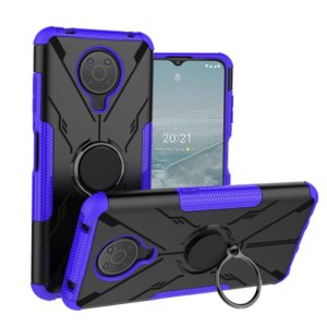 For Nokia G10 / G20 Armor Bear Shockproof PC + TPU Phone Protective Case with Ring Holder(Purple) (OEM)