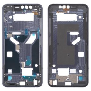 Front Housing LCD Frame Bezel Plate for LG G8s ThinQ LMG810 LM-G810 LMG810EAW (Black) (OEM)