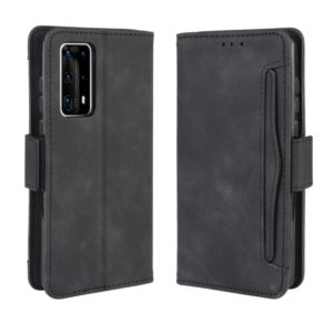For Huawei P40 Pro+/P40 Pro Plus Wallet Style Skin Feel Calf Pattern Leather Case ，with Separate Card Slot(Black) (OEM)