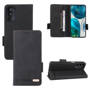 For Motorola Moto G52 Magnetic Clasp Flip Leather Phone Case(Black) (OEM)