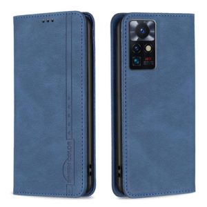 For Infinix Zero X Neo Magnetic RFID Blocking Anti-Theft Leather Phone Case(Blue) (OEM)