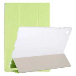 For Samsung Galaxy Tab A8 10.5 2021 X200 / X205 Silk Texture 3-fold Leather Tablet Case(Green) (OEM)