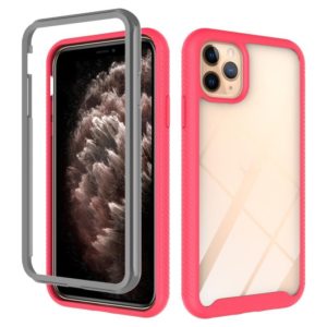 For iPhone 11 Pro Max Starry Sky Solid Color Series Shockproof PC + TPU Protective Case(Red) (OEM)