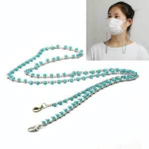 Mask Lanyard Handmade Chain Mask Anti-Lost Glasses Chain(Blue) (OEM)