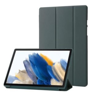 For Samsung Galaxy Tab A8 10.5 2021 TPU Three-fold Horizontal Flip Leather Case(Green) (OEM)