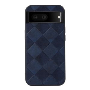 For Google Pixel 7 5G Weave Plaid PU Phone Case(Blue) (OEM)