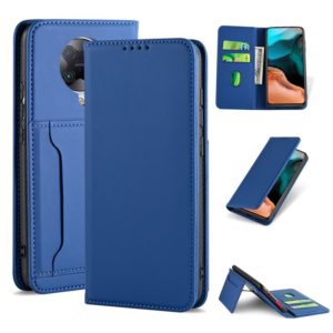 For Xiaomi Redmi K30 Pro / Poco F2 Pro Strong Magnetism Shockproof Horizontal Flip Liquid Feel Leather Case with Holder & Card Slots & Wallet(Blue) (OEM)
