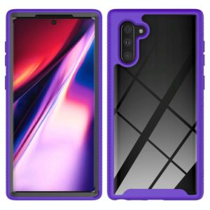 For Samsung Galaxy Note 10 Starry Sky Solid Color Series Shockproof PC + TPU Protective Case(Purple) (OEM)
