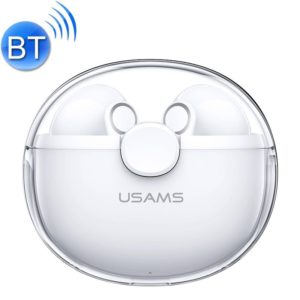 USAMS BU12 TWS Half In-Ear Bluetooth 5.1 Wireless Earphones(White) (USAMS) (OEM)