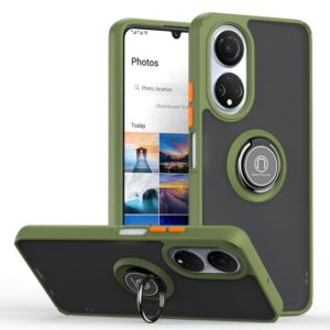 For Honor X7 Q Shadow 1 Series TPU + PC Phone Case with Ring(Green) (OEM)