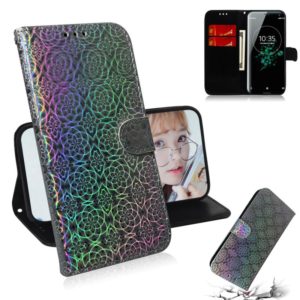 For Sony Xperia XZ3 Solid Color Colorful Magnetic Buckle Horizontal Flip PU Leather Case with Holder & Card Slots & Wallet & Lanyard(Silver) (OEM)
