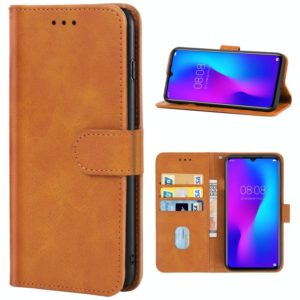 Leather Phone Case For Doogee N20 Pro(Brown) (OEM)