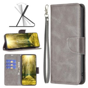 For Infinix Smart 6 Lambskin Texture Pure Color Flip Leather Phone Case(Grey) (OEM)