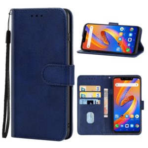 Leather Phone Case For Tecno Spark 4(Blue) (OEM)