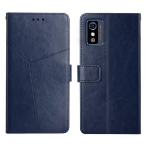 For ZTE Blade L9 Y Stitching Horizontal Flip Leather Phone Case(Blue) (OEM)