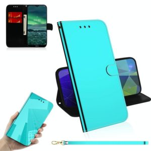 For Nokia 2.3 Lmitated Mirror Surface Horizontal Flip Leather Case with Holder & Card Slots & Wallet & Lanyard(Mint Green) (OEM)