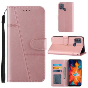 For Motorola Moto G50 Stitching Calf Texture Buckle Leather Phone Case(Pink) (OEM)