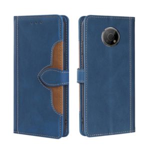 For Nokia G300 Skin Feel Straw Hat Magnetic Buckle Leather Phone Case(Blue) (OEM)