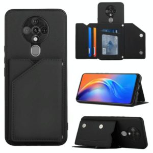 For Tecno Spark 6 Skin Feel PU + TPU + PC Phone Case(Black) (OEM)
