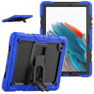 For Samsung Galaxy Tab A8 10.5 2021 Shockproof Black Silicone + PC Tablet Protective Case(Blue) (OEM)