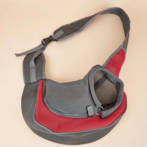 Pet Bag Widened Shoulder Strap Breathable Messenger Cat Bag,Size: Small(Red) (OEM)