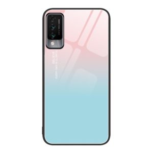 For Huawei Maimang 10 Colorful Painted Glass Phone Case(Blue Sky) (OEM)