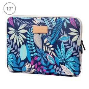 Lisen 13 inch Sleeve Case Colorful Leaves Zipper Briefcase Carrying Bag for Macbook, Samsung, Lenovo, Sony, DELL Alienware, CHUWI, ASUS, HP, 13 inch and Below Laptops(Blue) (OEM)
