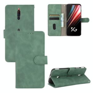 For ZTE Nubia Red Magic 5G Solid Color Skin Feel Magnetic Buckle Horizontal Flip Calf Texture PU Leather Case with Holder & Card Slots & Wallet(Green) (OEM)