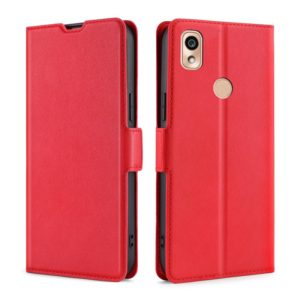 For Kyocera KY-51B Ultra-thin Voltage Side Buckle PU + TPU Leather Phone Case(Red) (OEM)