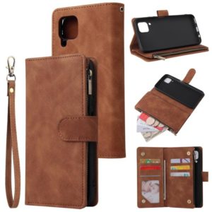 For Huawei P40 Lite Multifunctional Horizontal Flip Leather Case, with Card Slot & Holder & Zipper Wallet & Photo Frame(Brown) (OEM)