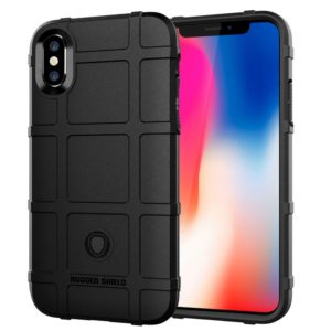 For iPhone X Full Coverage Shockproof TPU Case(Black) (OEM)
