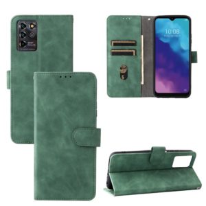 For ZTE Blade V30 Vita Solid Color Skin Feel Magnetic Buckle Horizontal Flip Calf Texture PU Leather Case with Holder & Card Slots & Wallet(Green) (OEM)