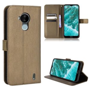For Nokia C30 Diamond Texture Leather Phone Case(Brown) (OEM)