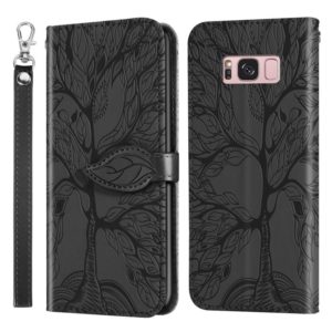 For Samsung Galaxy S8+ Life of Tree Embossing Pattern Horizontal Flip Leather Case with Holder & Card Slot & Wallet & Photo Frame & Lanyard(Black) (OEM)