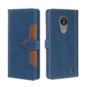 For Nokia C21 Skin Feel Magnetic Buckle Leather Phone Case(Blue) (OEM)