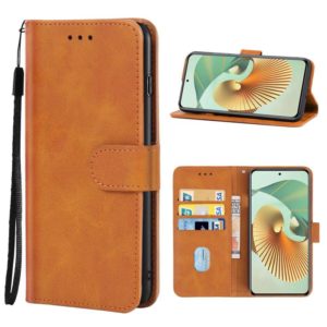 Leather Phone Case For ZTE Axon 30 Pro 5G(Brown) (OEM)
