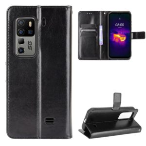 For Ulefone Armor 11 5G/11T 5G Crazy Horse Texture Horizontal Flip Leather Case with Holder & Card Slots & Lanyard(Black) (OEM)
