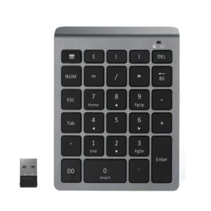 BT302 28 Keys Laptop Mini Wireless Keyboard, Spec: 2.4G (Gray) (OEM)