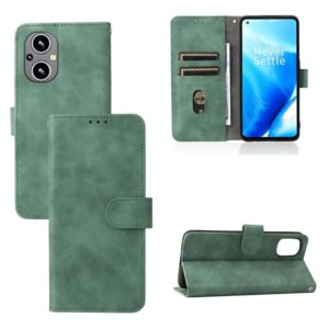 For OnePlus Nord N20 5G Skin Feel Magnetic Buckle Leather Phone Case(Green) (OEM)