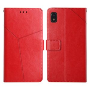 For ZTE Blade L210 Y Stitching Horizontal Flip Leather Phone Case(Red) (OEM)