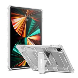 For iPad Pro 11 2022 / 2021 / 2020 / 2018 / Air 2020 10.9 wlons Explorer Series PC + TPU Tablet Case with Folding Holder(Matte Transparent) (wlons) (OEM)