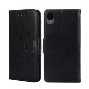 For TCL 30Z/T602DL Crystal Texture Leather Phone Case(Black) (OEM)