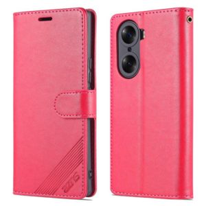 For Honor 60 Pro AZNS Sheepskin Texture Flip Leather Phone Case(Red) (AZNS) (OEM)
