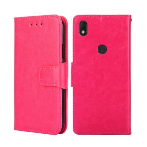 For Alcatel Axel / Lumos Crystal Texture Leather Phone Case(Rose Red) (OEM)