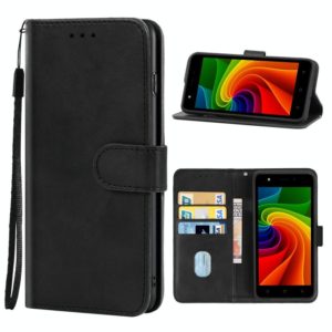 For Tecno F2 Leather Phone Case(Black) (OEM)
