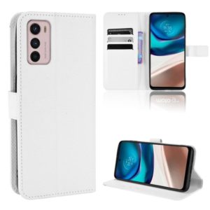 For Motorola Moto G42 Diamond Texture Leather Phone Case(White) (OEM)