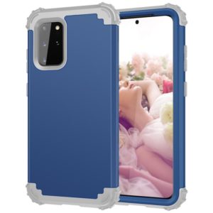 For Samsung Galaxy Note20 Ultra PC + Silicone Three-piece Shockproof Protection Case(Blue) (OEM)