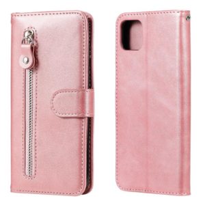 For OPPO Realme C11 Fashion Calf Texture Zipper Horizontal Flip Leather Case with Holder & Card Slots & Wallet(Rose Gold) (OEM)
